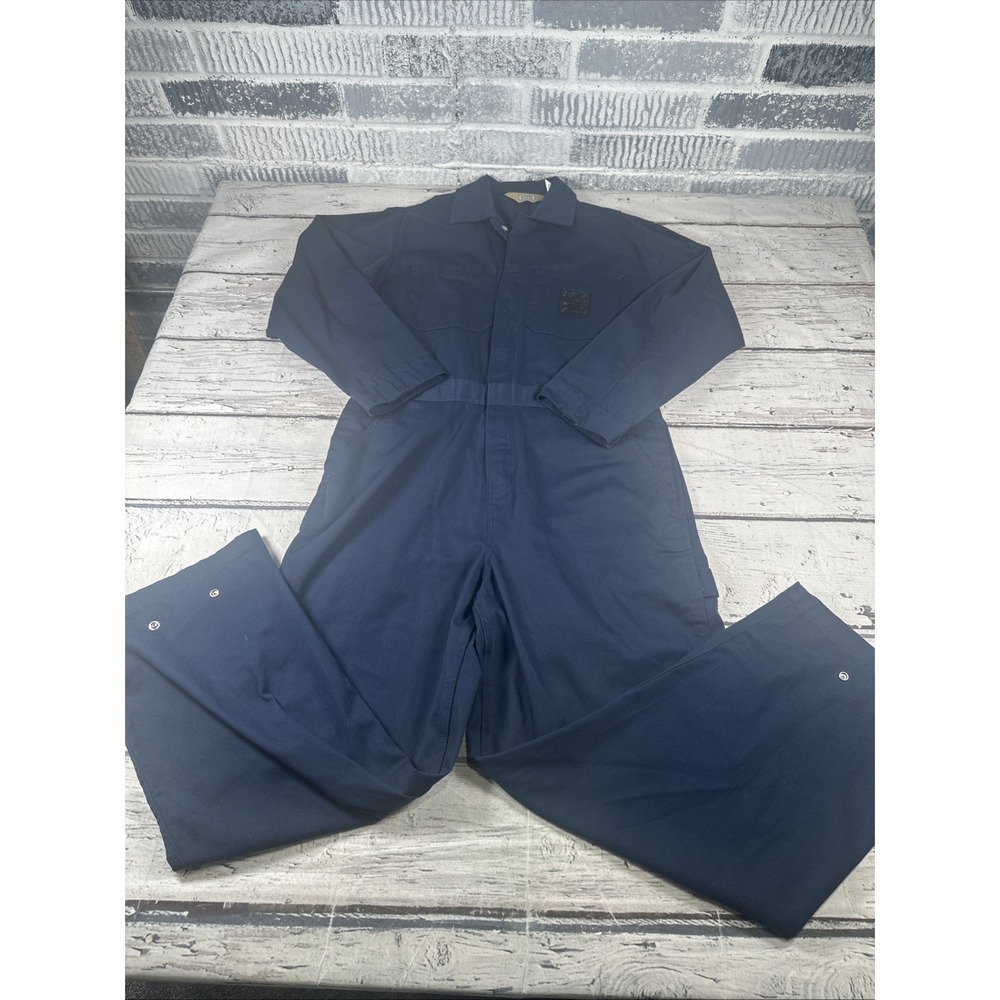 C.E. Schmidt Workwear Coveralls Mens Blue Cotton Twill Jumpsuit Size M